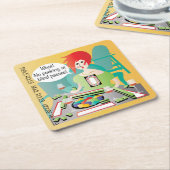 Mah Jongg Gezegden Peek Pass Kartonnen Onderzetters (Schuin)