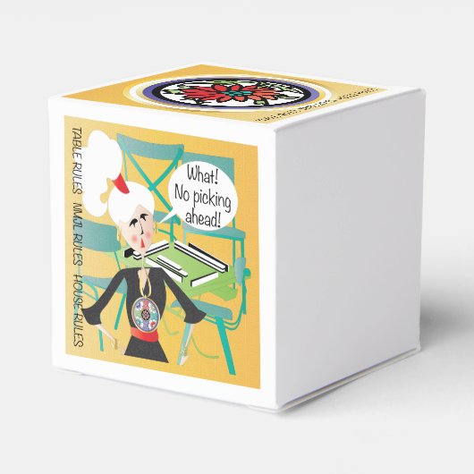 Mah Jongg Gezegden schoppen tegen kop Bedankdoosjes (Achterkant)