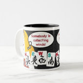 Mah Jongg Gezegden Winds MOK (Voorkant links)