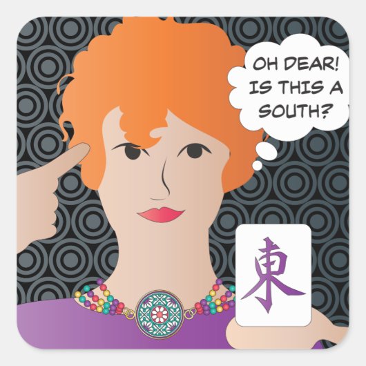 Mah Jongg Gezegden Winds Stickers (Voorkant)