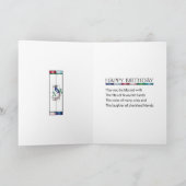 Mah Jongg Glas in lood Birthday Kaart (Binnen)