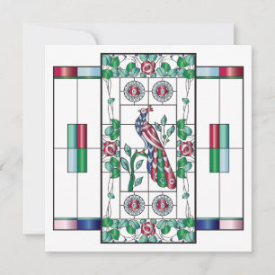 Mah Jongg Glas in lood Flat Kaart