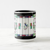 Mah Jongg Glas in lood Mok (Midden)