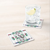 Mah Jongg Glas in lood Onderzetter (Insitu)