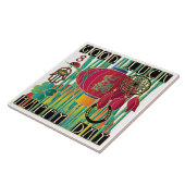 Mah Jongg Good Luck Happy Day Tegeltje (Zijkant)