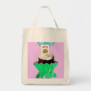 Mah Jongg Graphic Cupcake Canvas tas. Tote Bag