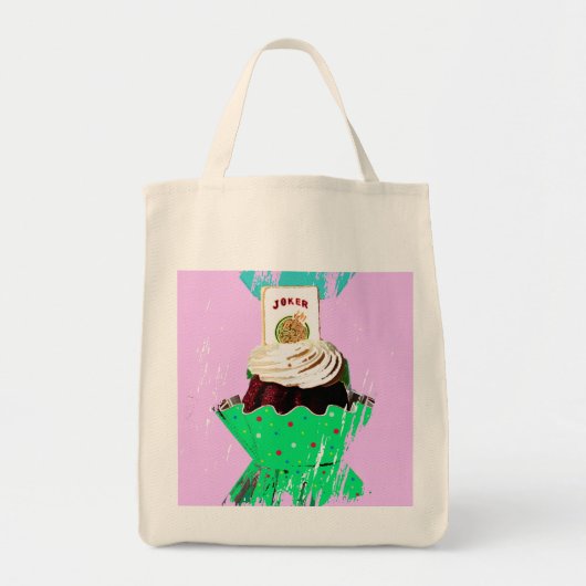 Mah Jongg Graphic Cupcake Canvas tas. Tote Bag (Voorkant)