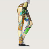 Mah Jongg Graphic Tegels Leggings (Rechts)