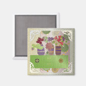 Mah Jongg Green Table Magnet (Voorkant / Achterkant)