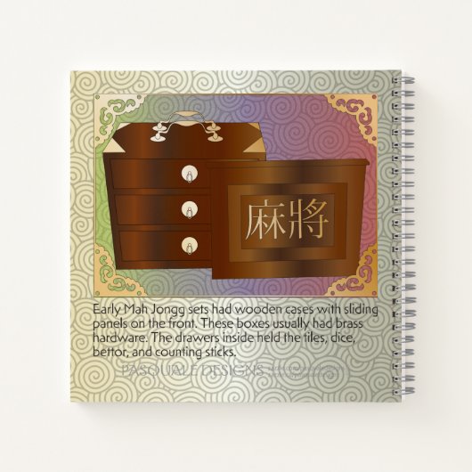 Mah Jongg Green Table Notitieboek (Achterkant)