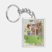 Mah Jongg Green Table Sleutelhanger (Voorkant Links)