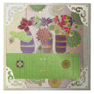 Mah Jongg Green Table Tegel Tegeltje