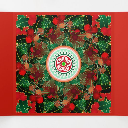 Mah Jongg Greetings Drieluik Kaart (Binnenkant midden)