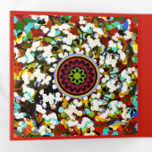 Mah Jongg Greetings Drieluik Kaart (Binnenzijde eerst)