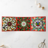 Mah Jongg Greetings Drieluik Kaart (Binnen)