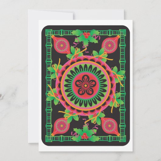 Mah Jongg Groet Plat Kaart (Voorkant)