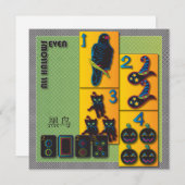 Mah Jongg Halloween Flat Kaart (Voorkant / Achterkant)