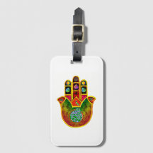 Mah Jongg Hamsa Bagagelabel