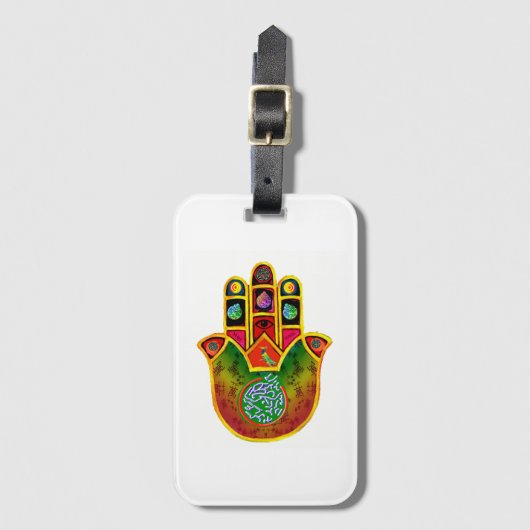 Mah Jongg Hamsa Bagagelabel (Voorkant (verticaal))