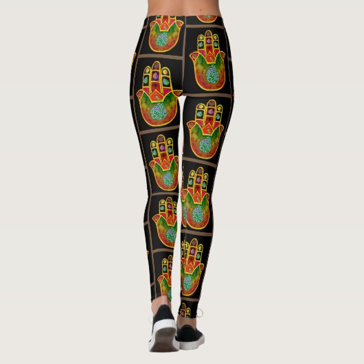 Mah Jongg Hamsa Leggings (Achterkant)