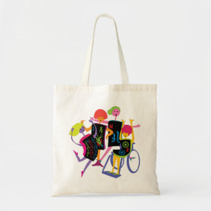 Mah Jongg Happy Dance White Bag Tote Bag