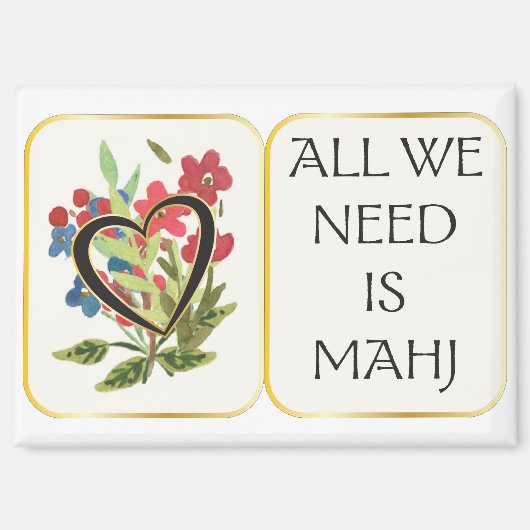 Mah Jongg Heart Magnet (Voorkant)