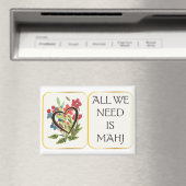 Mah Jongg Heart Magnet (Insitu (Vaatwasser))