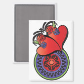 Mah Jongg Hearts Magnet (Voorkant / Achterkant)