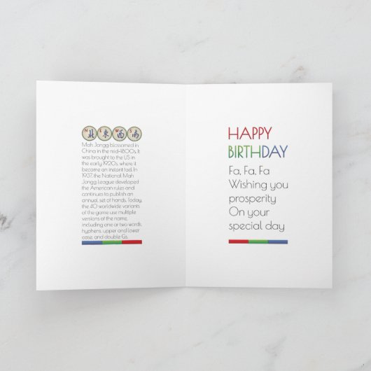 Mah Jongg Hoe speel je Kaart (Binnen)