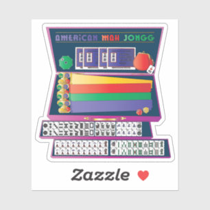 Mah Jongg Hoes Vinyl Sticker