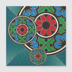 Mah Jongg Holiday Magnet Kaart