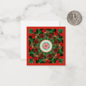 Mah Jongg Holly Small Card Notitiekaartje (Voorkant / Achterkant in situ)