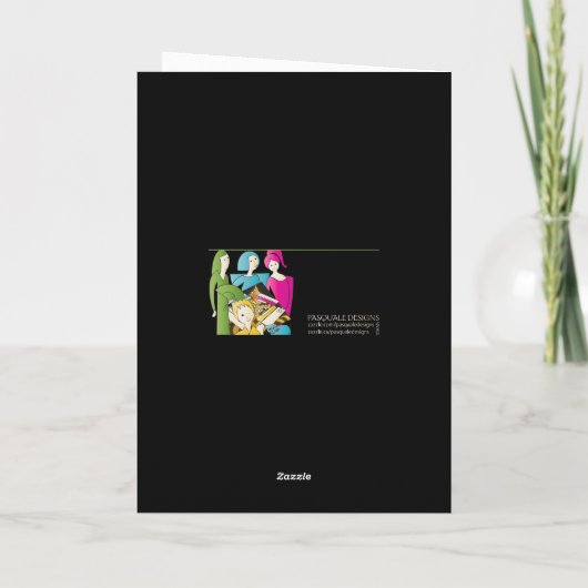 Mah Jongg Jaar Moeder Kaart (Achterkant)