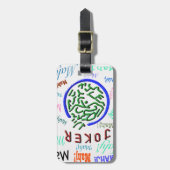 Mah Jongg Joker Bagagelabel (Voorkant verticaal)