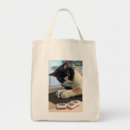 Mah Jongg Joker Cat Canvas tas