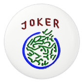 Mah Jongg Joker Ceramic Knob Keramische Knop (Voorkant)
