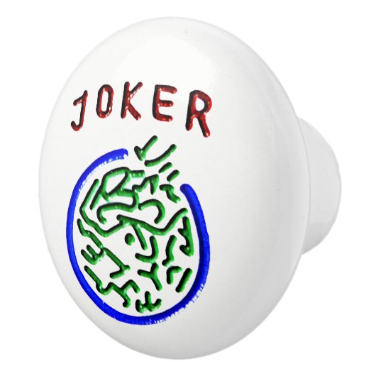 Mah Jongg Joker Ceramic Knob Keramische Knop (Rechts)