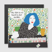 Mah Jongg Joker Discard Flat Magnet (Voorkant / Achterkant)