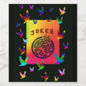MAH JONGG JOKER DREAMS LABEL WIJN ETIKET (Enkel label)