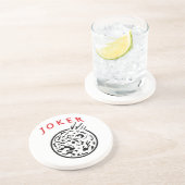 Mah Jongg Joker Zandsteen Onderzetter (Zijkant)