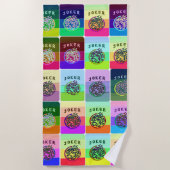 Mah Jongg Jokers Beach Towel Strandlaken (Voorkant)