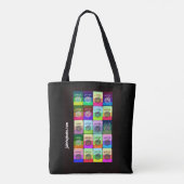 mah jongg jokers canvas tassen (Achterkant)