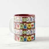 Mah Jongg Jokers en Winds Tweekleurige Koffiemok (Voorkant links)