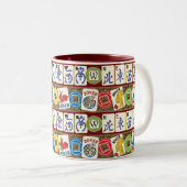 Mah Jongg Jokers en Winds Tweekleurige Koffiemok (Voorkant rechts)