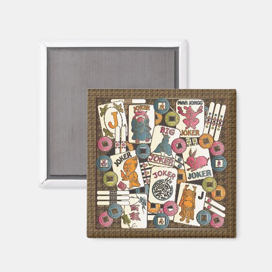 Mah Jongg Jokers Magneet (Voorkant / Achterkant)