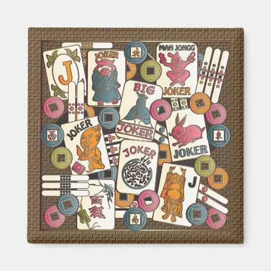 Mah Jongg Jokers Magneet (Voorkant)
