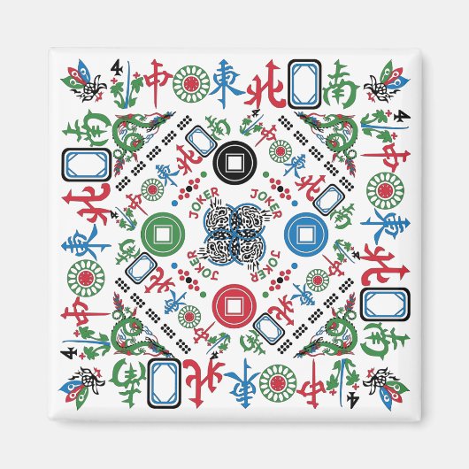 Mah Jongg Jokers Magneet (Voorkant)