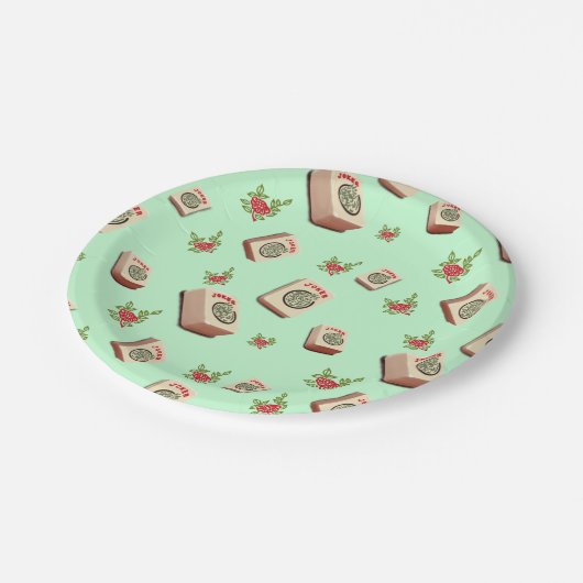 Mah Jongg Jokers Plates Papieren Bordje (Gekanteld)