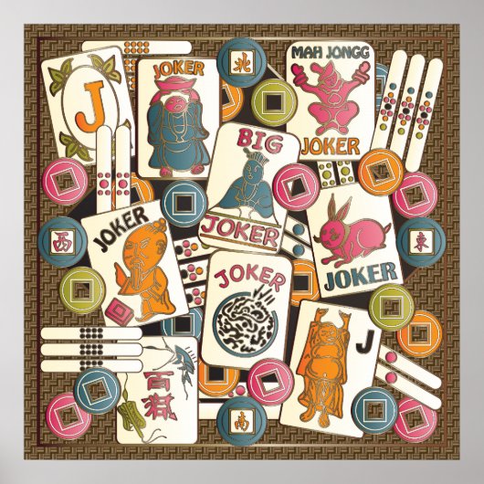Mah Jongg Jokers Poster (Voorkant)