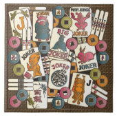 Mah Jongg Jokers Tegeltje (Voorkant)
